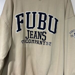 VINTAGE FUBU 05 1992 Men's Heavy Crewneck Sweatshirt 3XL